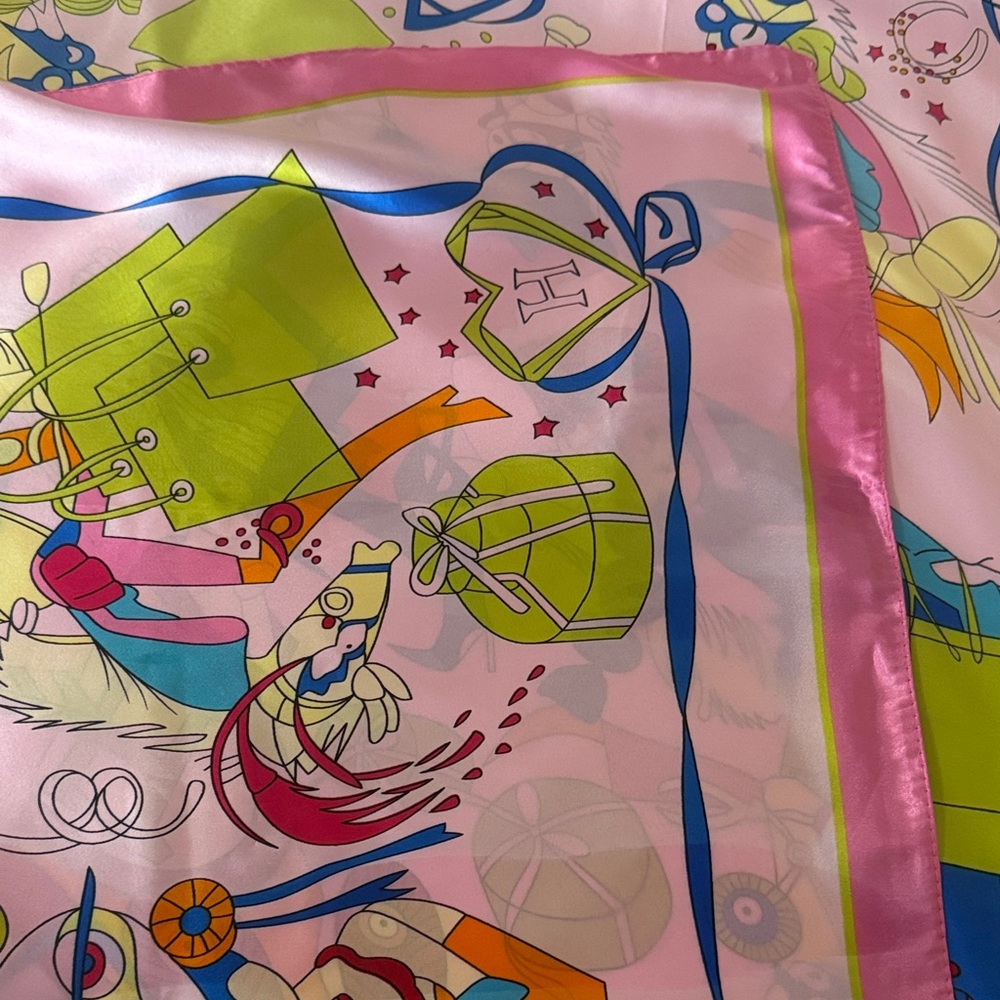 Colorful Designer 100% Polyester Scarf - Picture 5 of 11